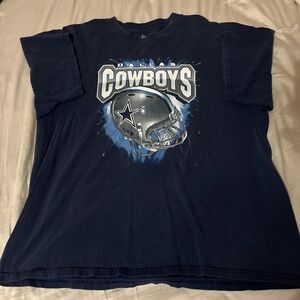 Short Sleeved Blue Vintage Dallas Cowboys T-Shirt
